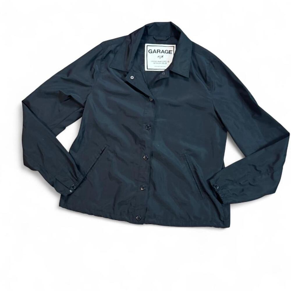 Garage Black Lightweight‎ Bomber Jacket Size Medium